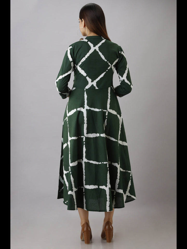 Printed Viscose Rayon Flared Kurta