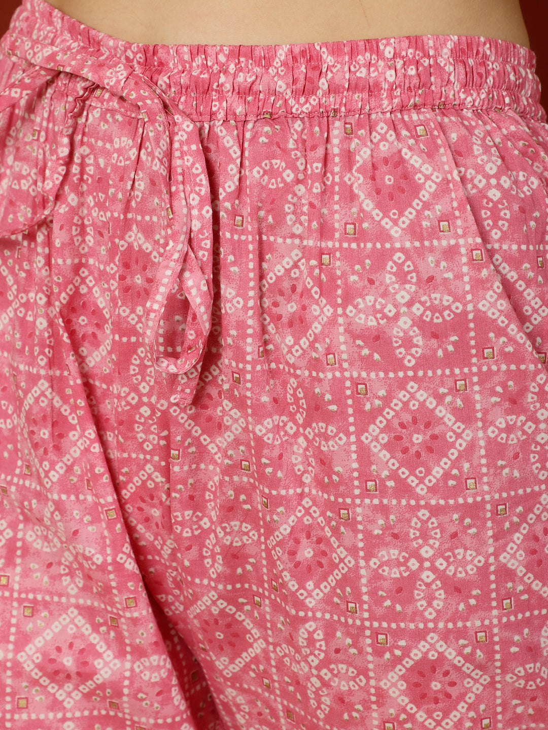 Cotton Calf Length Straight 3/4 Sleeves V Kurta Bottom Dupatta Set