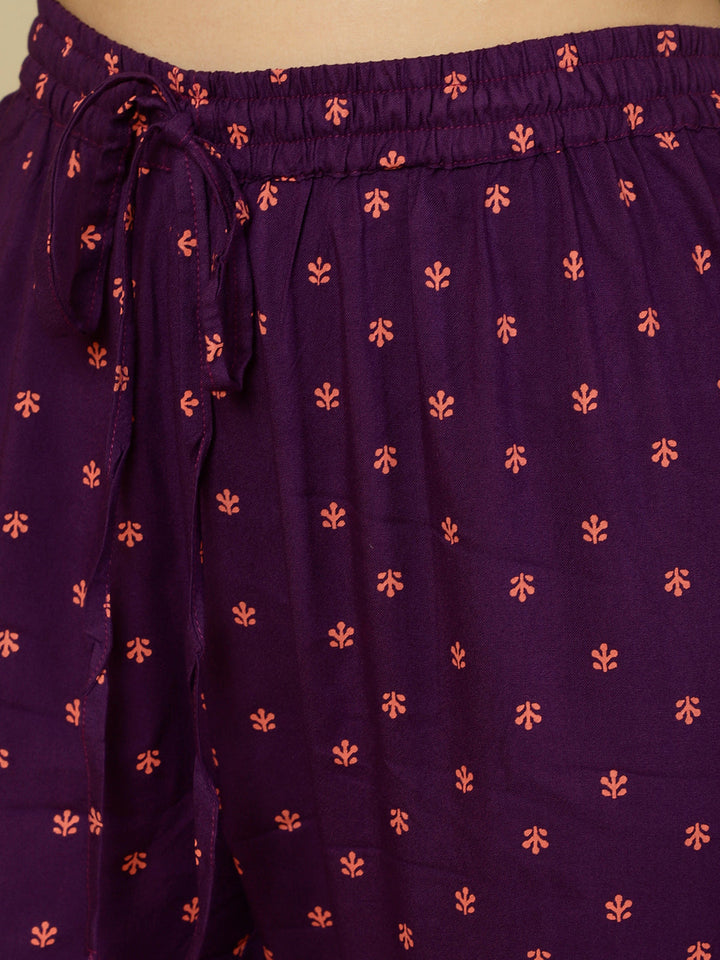Rayon Calf Length Straight 3/4 Sleeves V Kurta Bottom Dupatta Set
