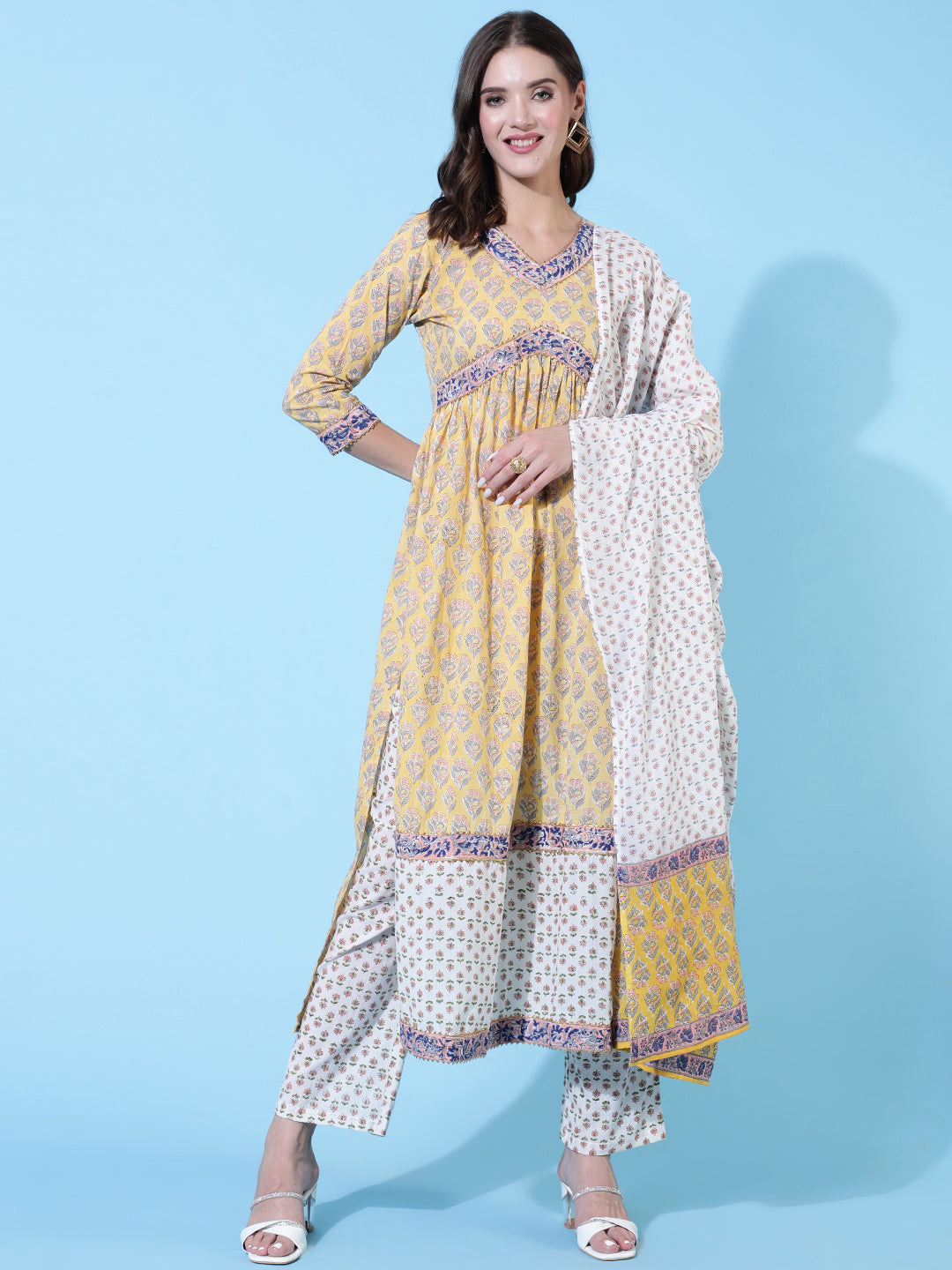 Women Click yellow rayon printed kurta – wholesale manufacturer &amp; exporter from India