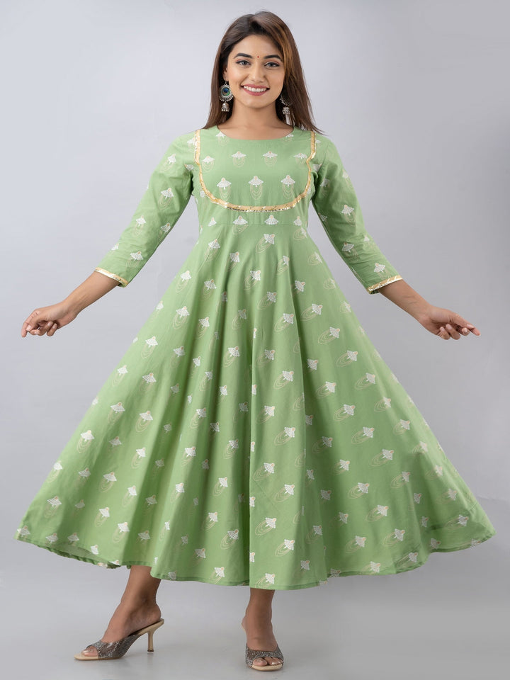 Women Click green cotton printed kurta – wholesale manufacturer &amp; exporter from India