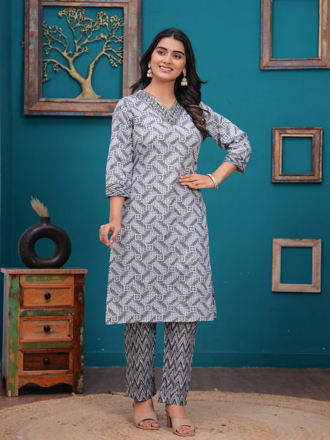 Kbz cotton printed kurta set – wholesale manufacturer & exporter from India