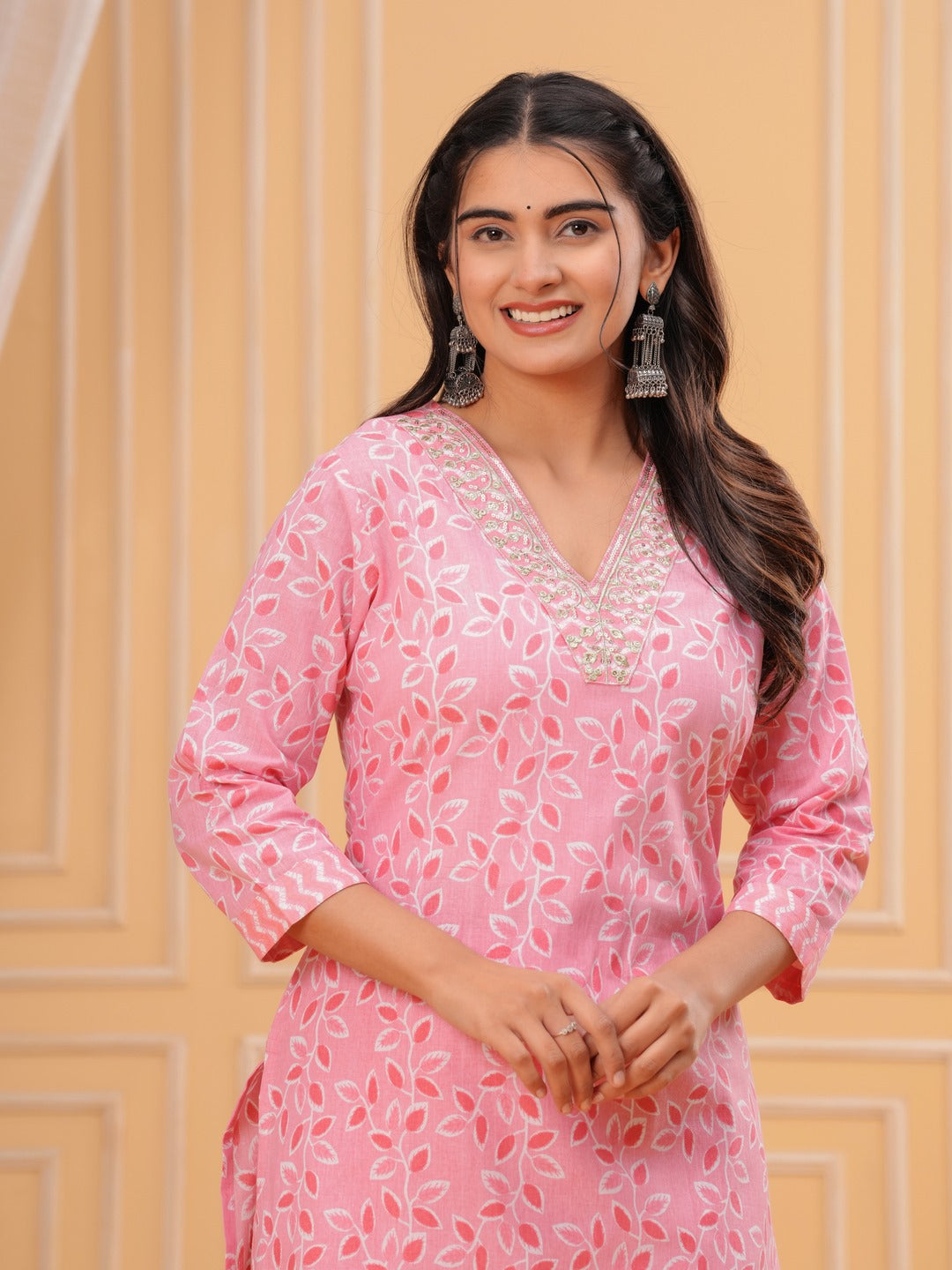 Cotton Printed Straight Kurta Set
