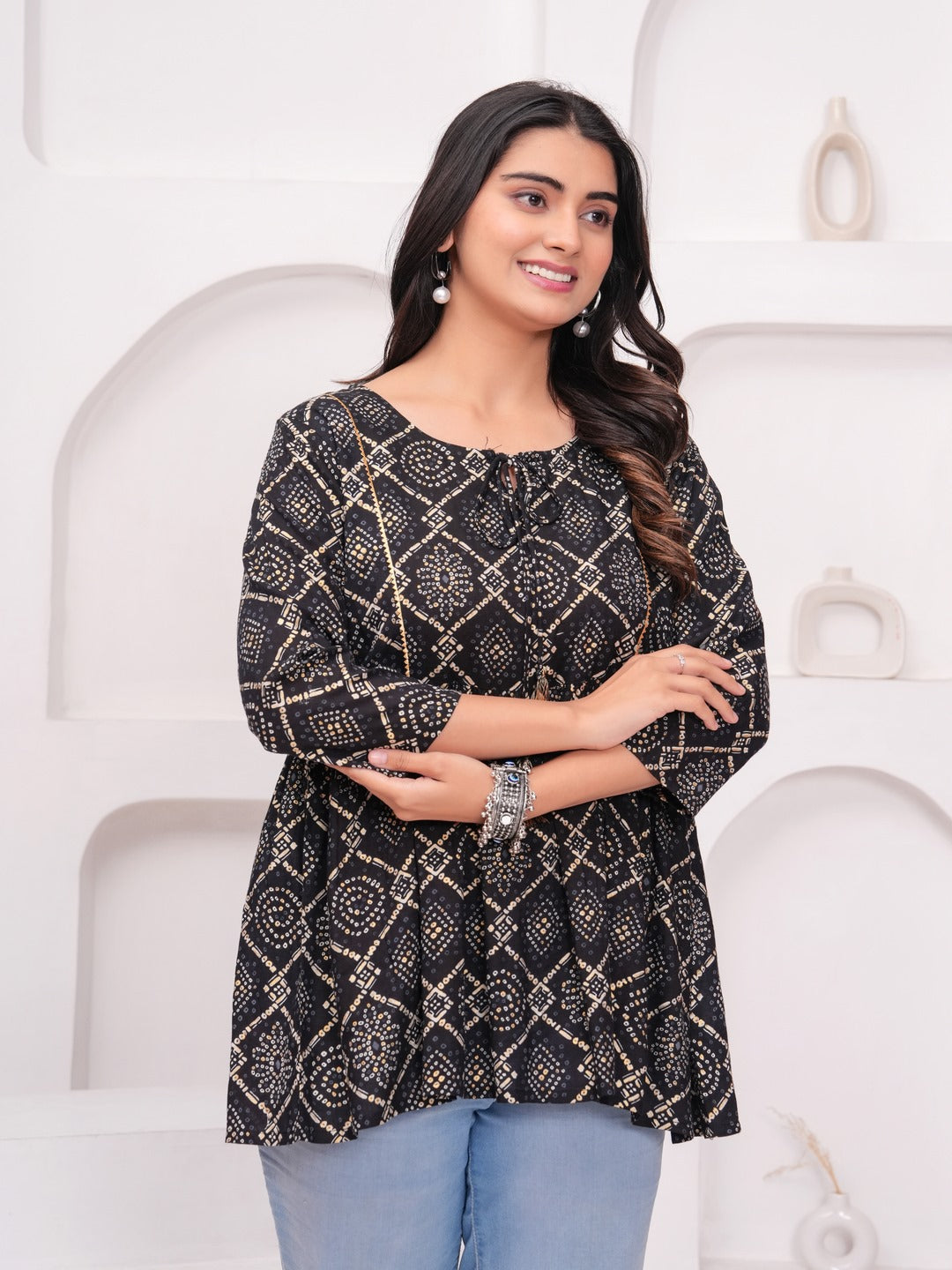 Kbz rayon floral top – wholesale manufacturer & exporter from India