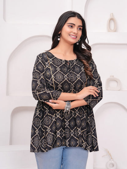 Kbz rayon floral top – wholesale manufacturer & exporter from India