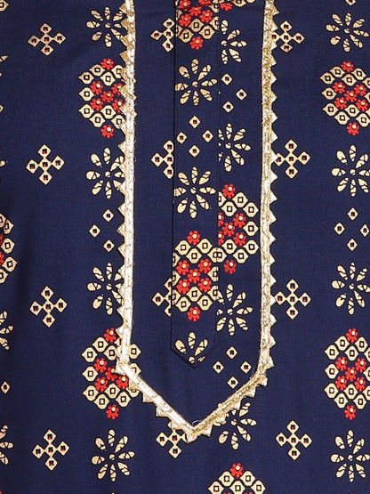 Straight Printed Viscose Rayon Kurta