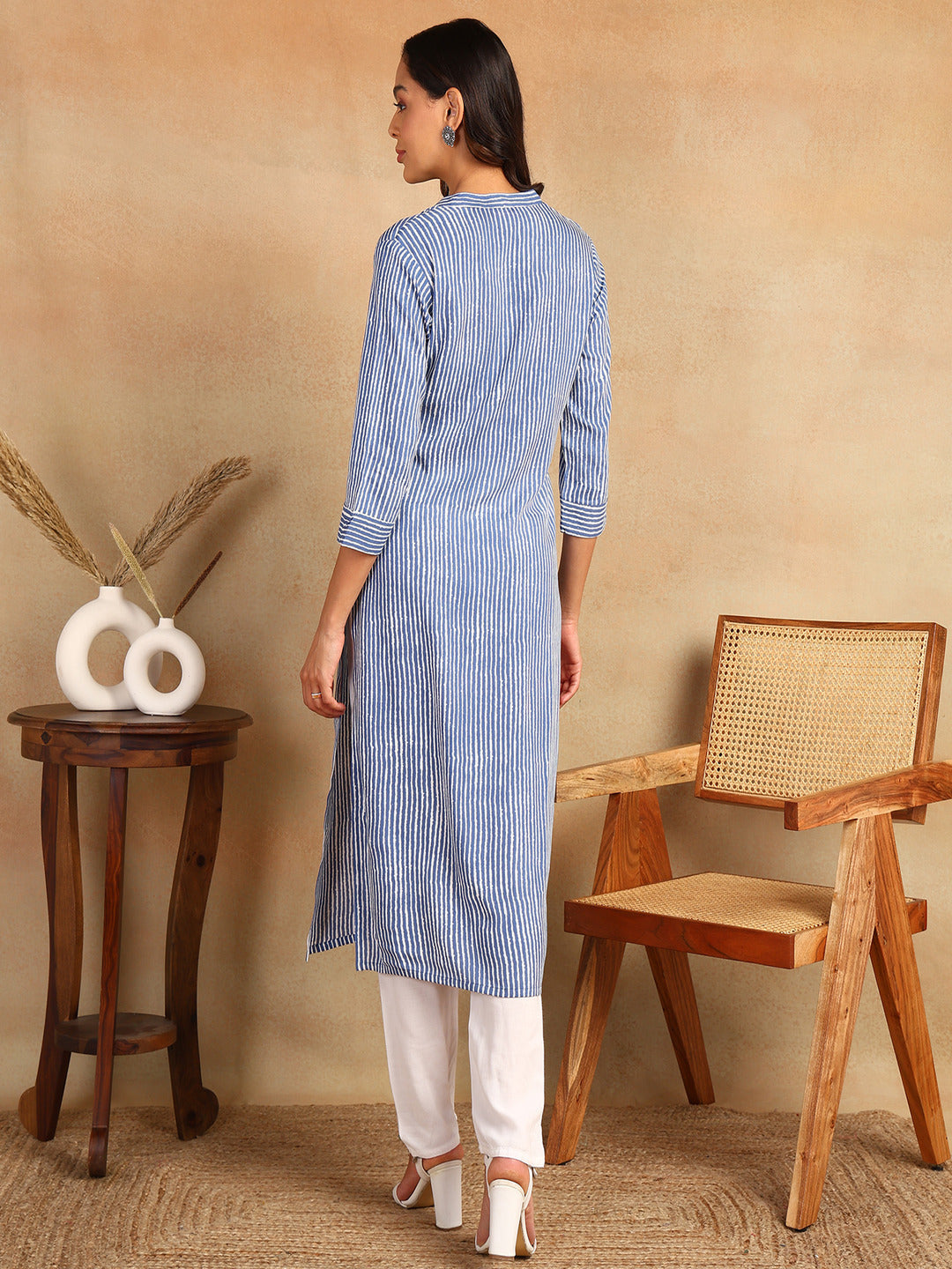 Straight Printed Viscose Rayon Kurta