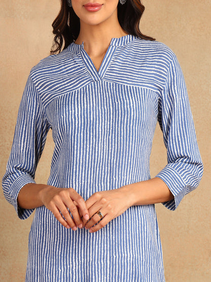 Straight Printed Viscose Rayon Kurta