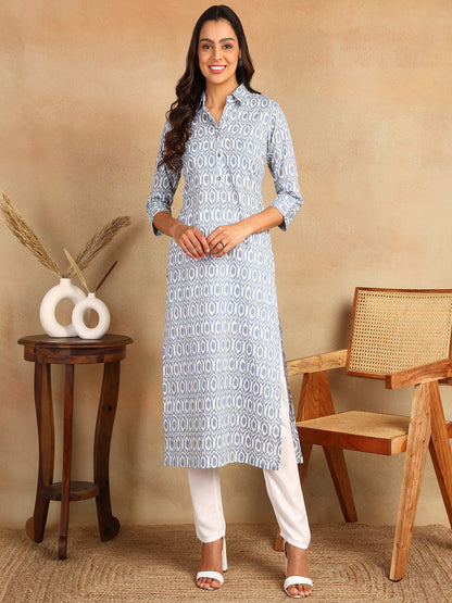 Straight Printed Viscose Rayon Kurta