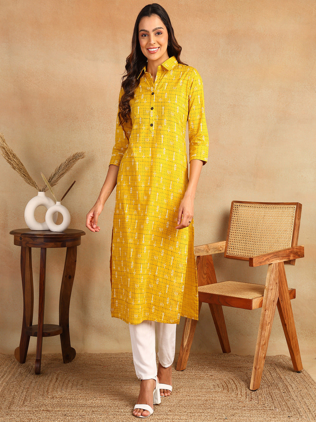 Straight Printed Viscose Rayon Kurta