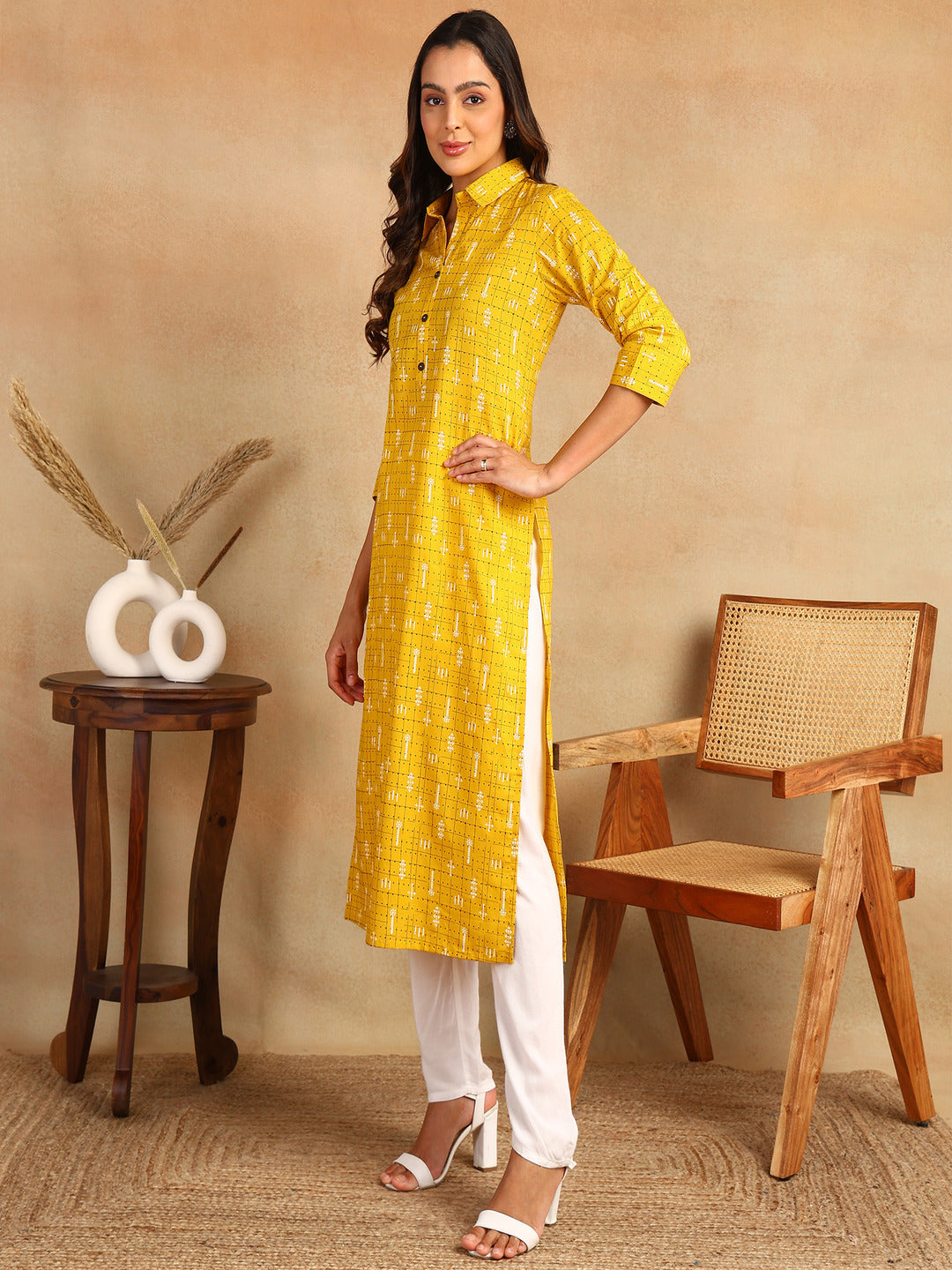 Straight Printed Viscose Rayon Kurta