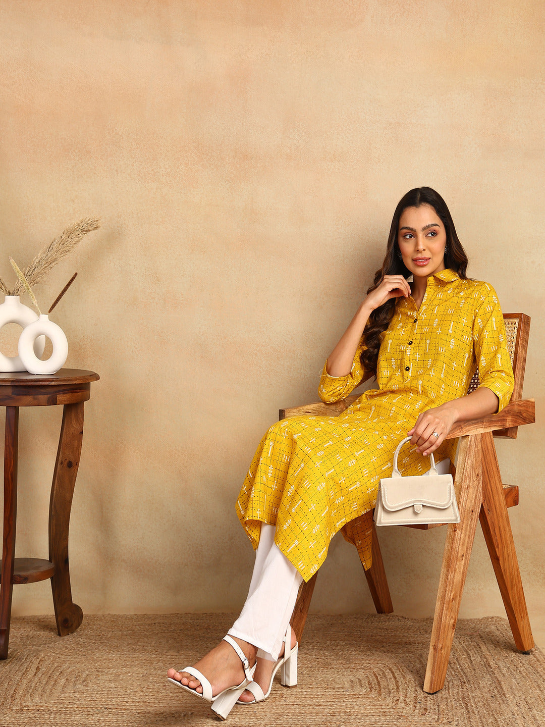 Straight Printed Viscose Rayon Kurta