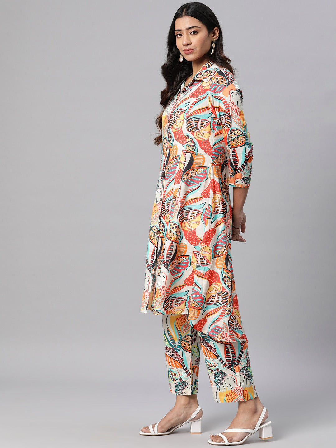 Printed Kurta With Palazzo (Multi)