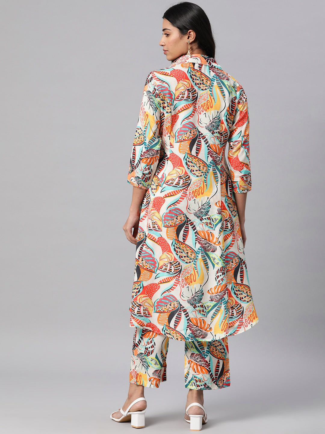 Printed Kurta With Palazzo (Multi)