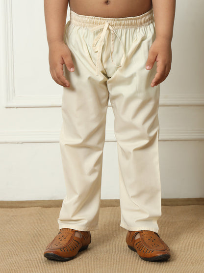 Boys Straight style Kota doria fabric Pink color kurta and Pajama
