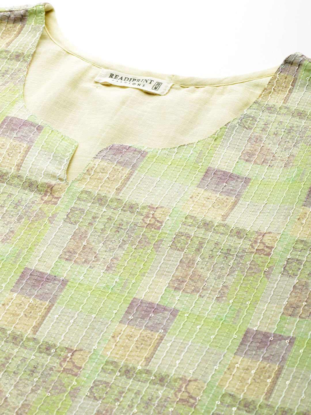 Straight style Silk fabric Green color kurta with Bottom and Dupatta
