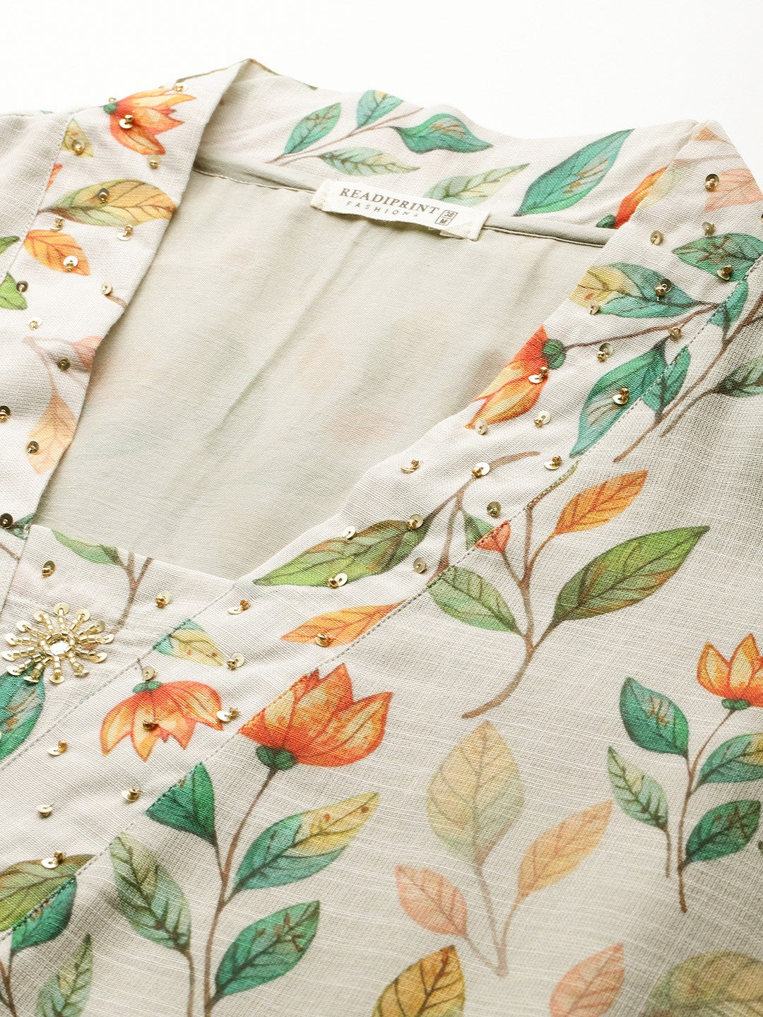 Straight style Cotton fabric Multi color kurta with Bottom and Dupatta