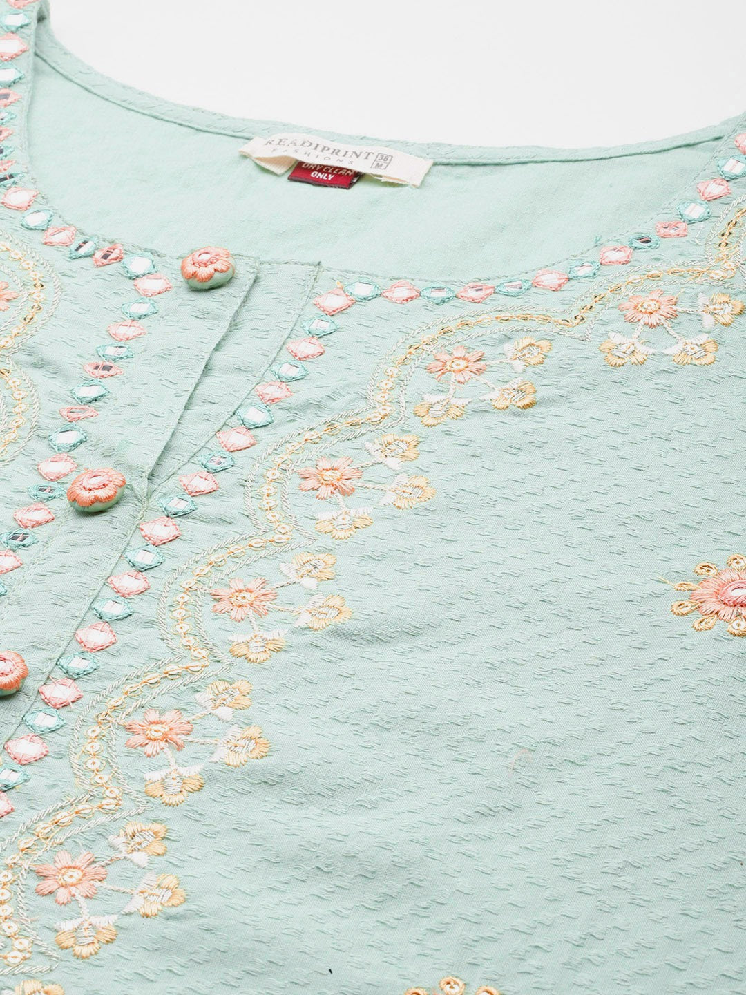 Cotton Floral Straight Kurta Pant & Dupatta