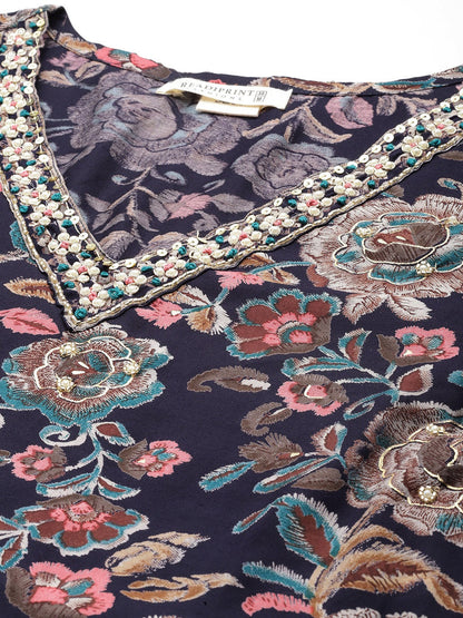 Silk Printed Straight Kurta Pant & Dupatta