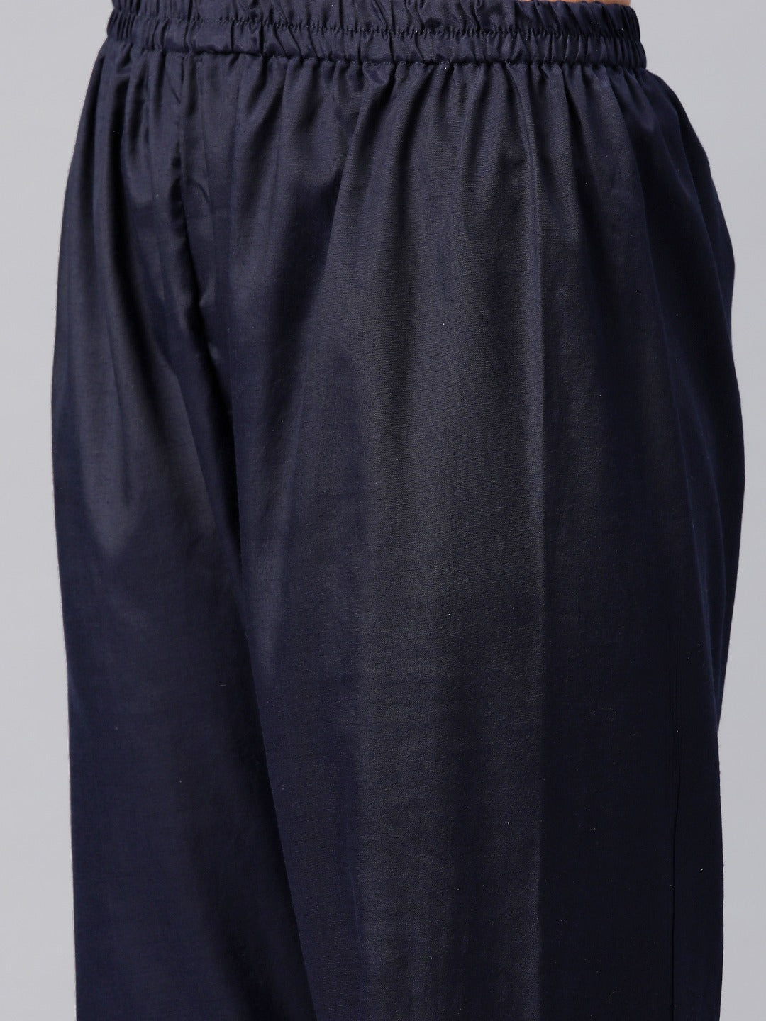 Pakistani Style Georgette Fabric Blue Color Kurti With Bottom And Dupatta