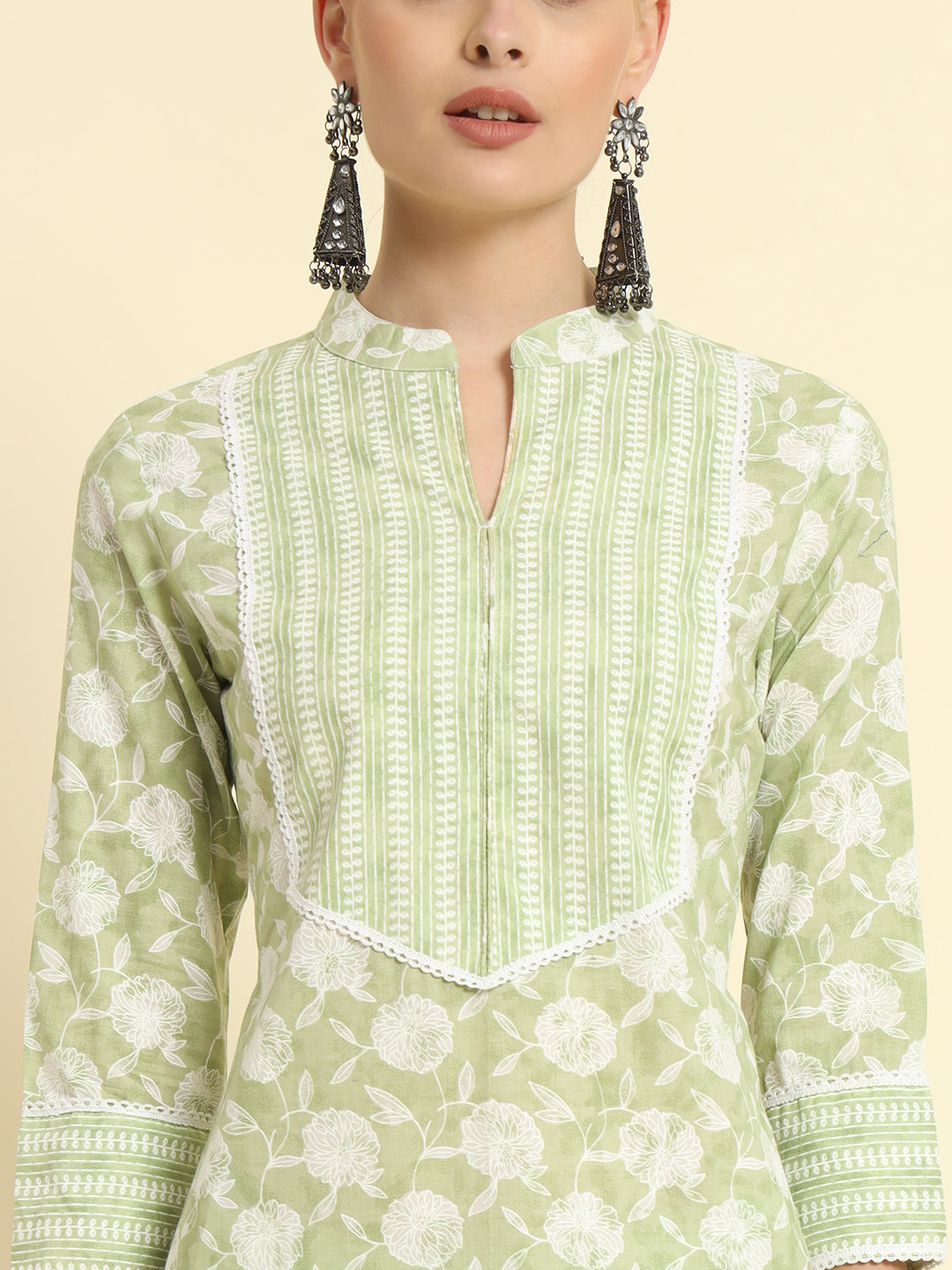 Cotton Printed Straight Kurta Set
