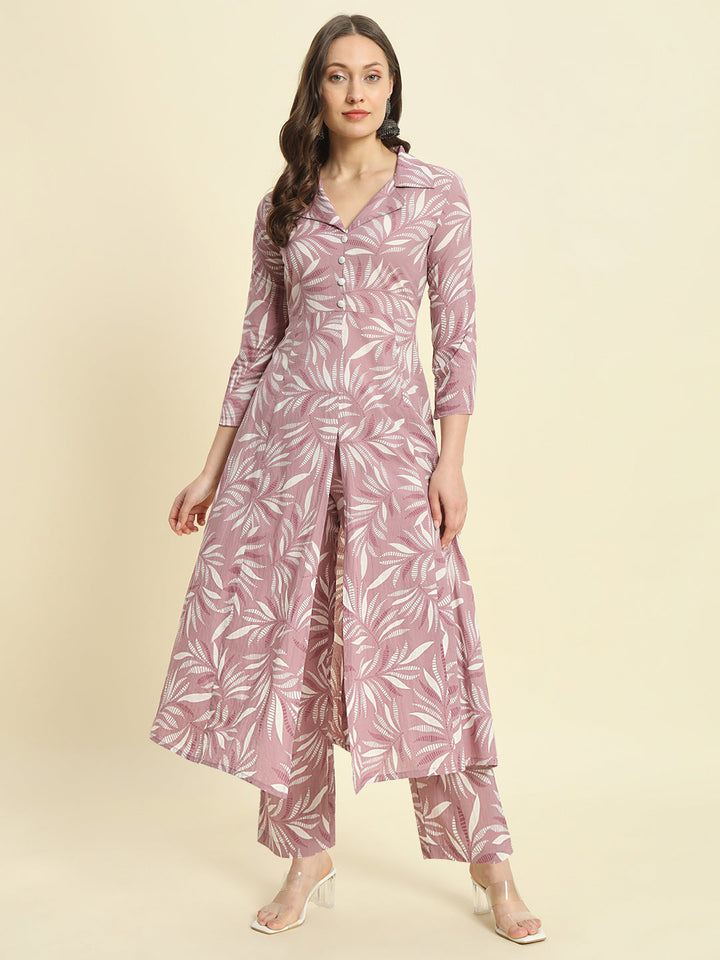 Kbz purple cotton printed kurta set wholesale manufacturer &amp; exporter from India