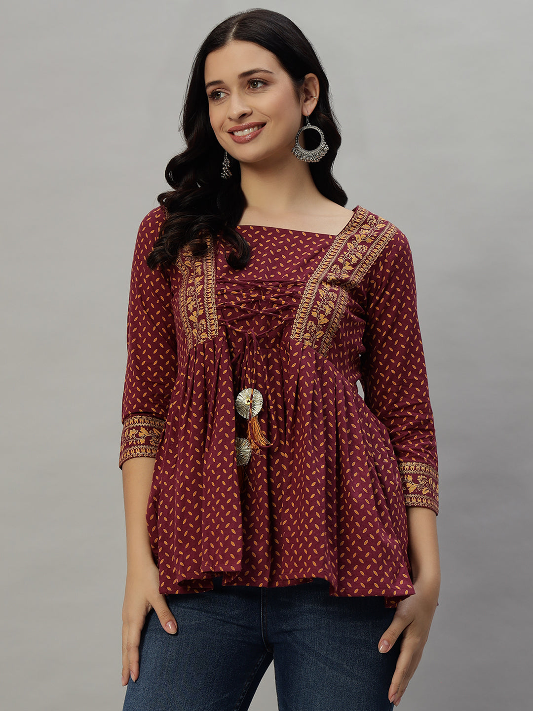 Cotton Printed Regular Top