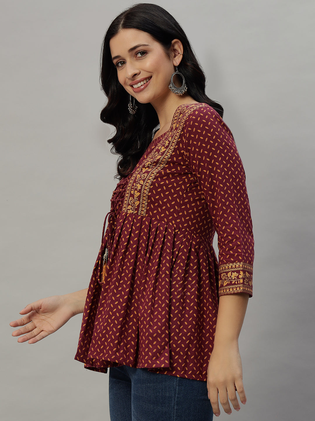 Cotton Printed Regular Top