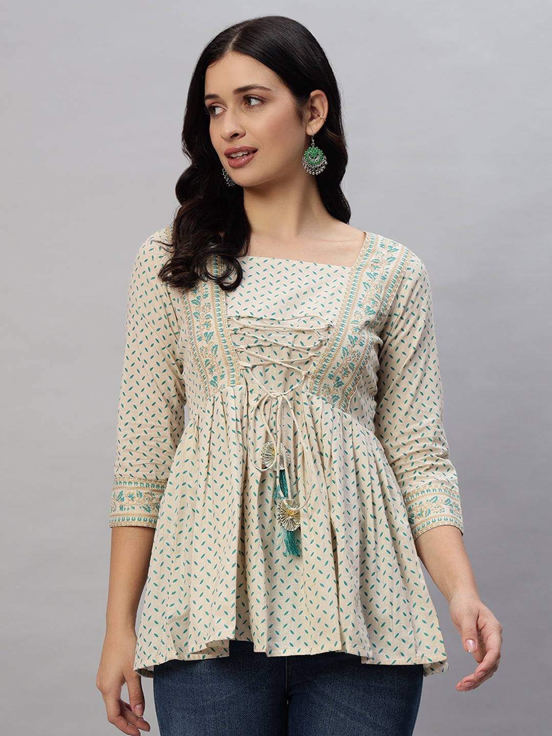 Cotton Printed Regular Top