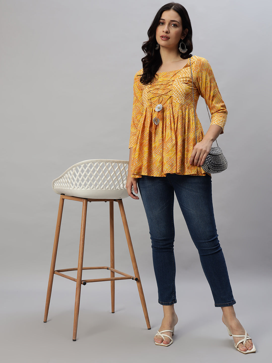 Rayon Printed Regular Top