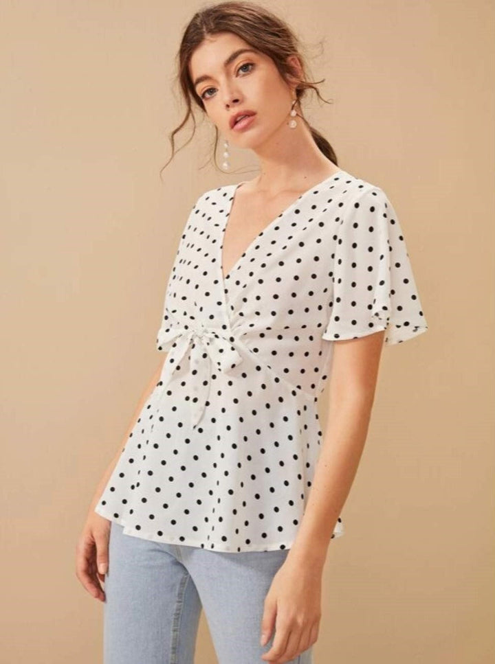 Rayon Short Sleeves Partywear Women Tops