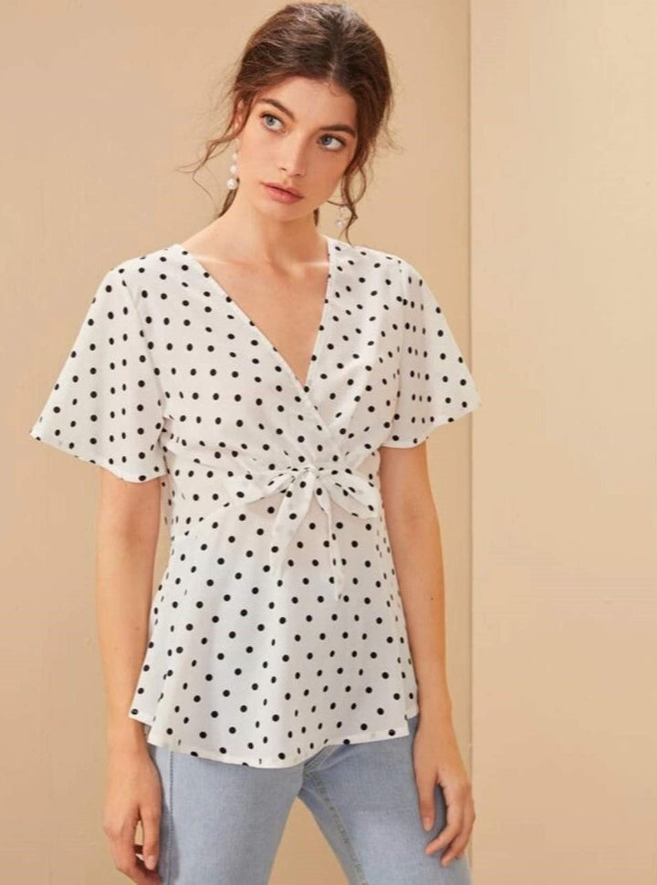 Rayon Short Sleeves Partywear Women Tops