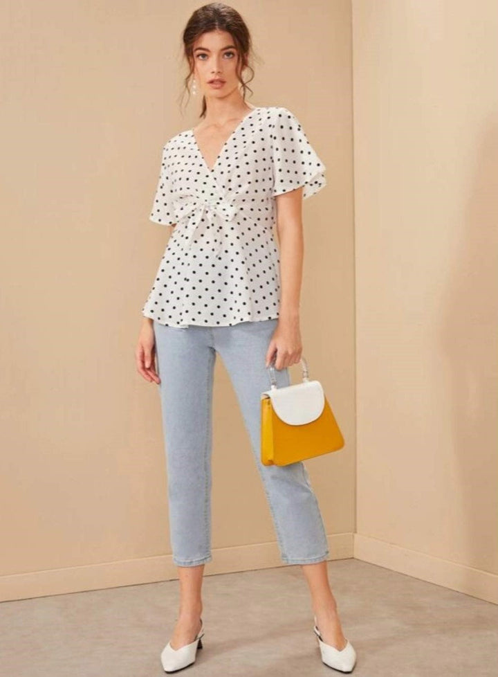 Rayon Short Sleeves Partywear Women Tops