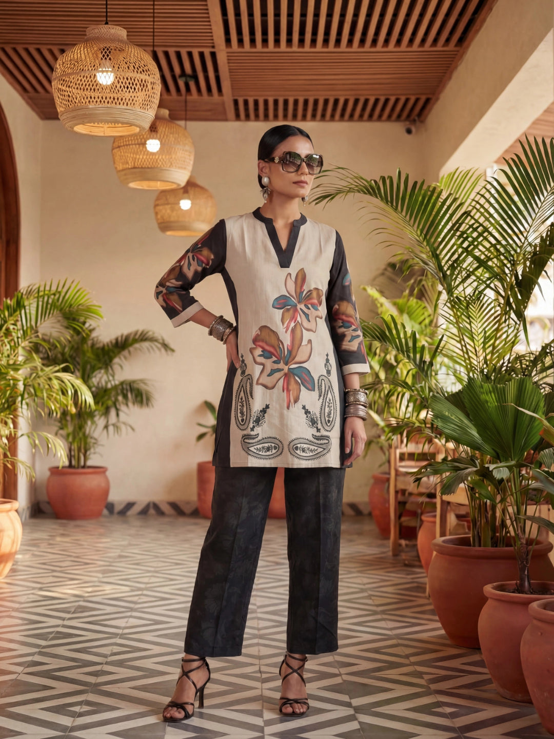 Printed Cotton Co-Ord Set