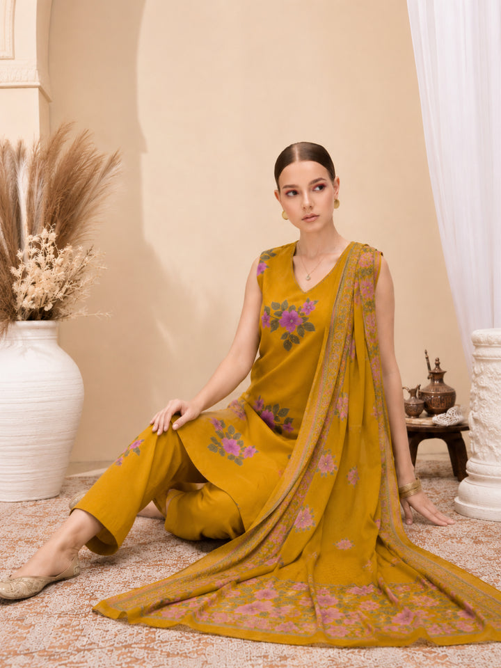 Pure Cotton Printed Straight Kurta Set With Dupatta