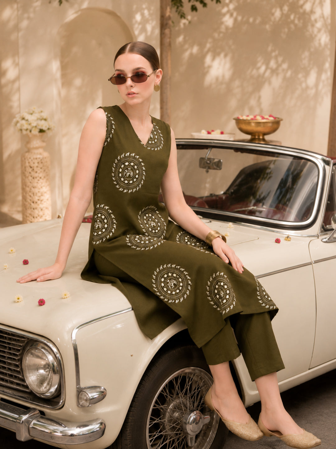 Pure Cotton Printed Straight Kurta Set With Dupatta