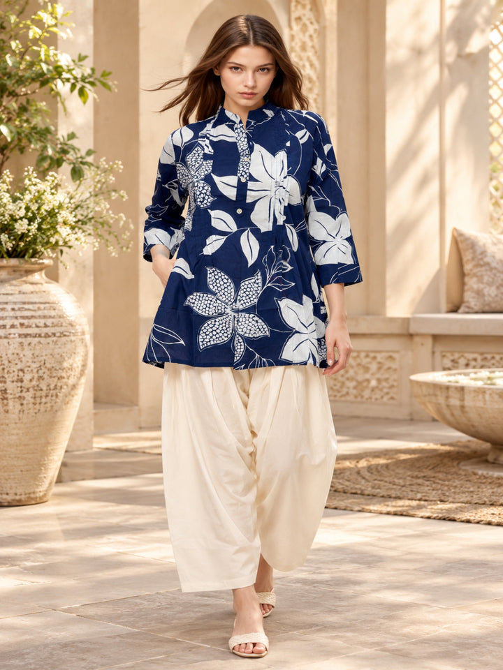 Pure Cotton Printed Straight Kurta Set With Dupatta