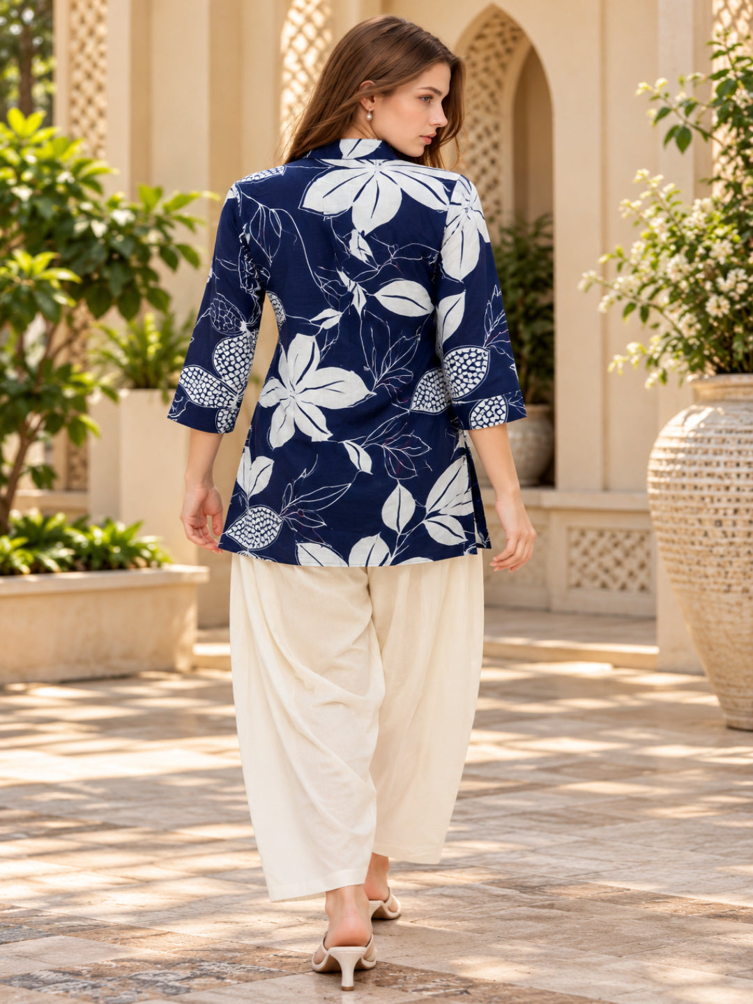 Pure Cotton Printed Straight Kurta Set With Dupatta