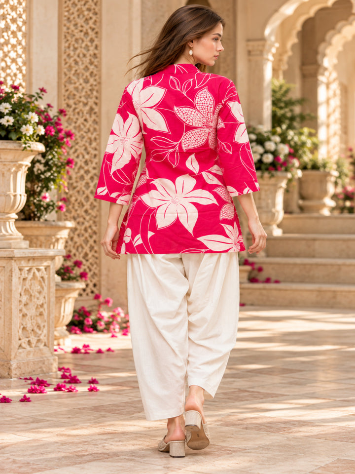 Pure Cotton Printed Straight Kurta Set With Dupatta