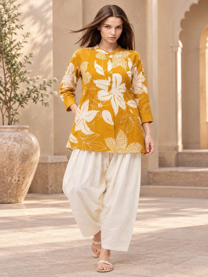 Pure Cotton Printed Straight Kurta Set With Dupatta
