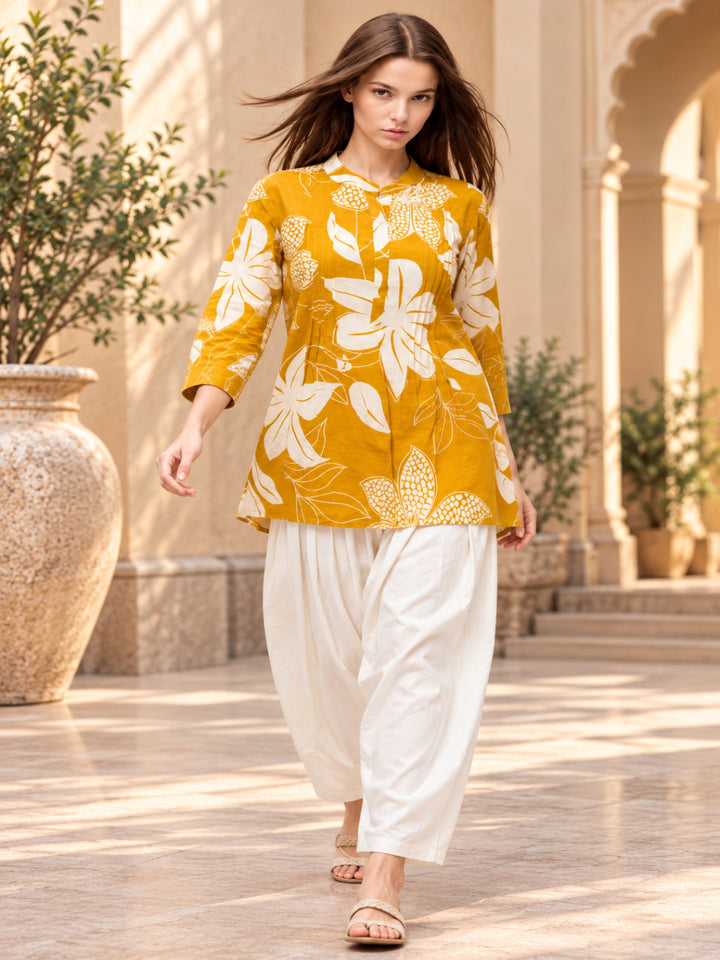 Pure Cotton Printed Straight Kurta Set With Dupatta