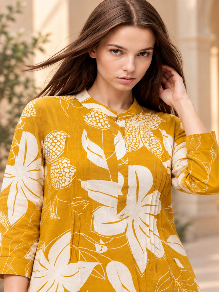 Pure Cotton Printed Straight Kurta Set With Dupatta