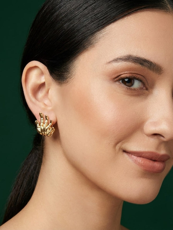 Fancy Golden Hoops