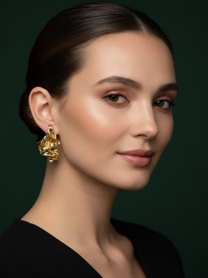 contemporary Style Unique Pattern Earrings