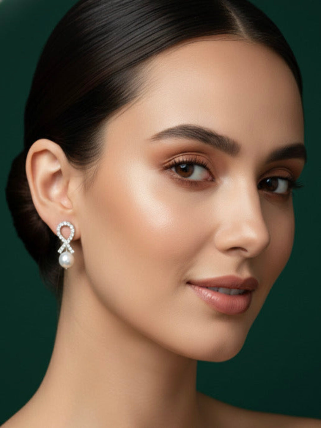 Stylish Diamond Studed Wtih pearls