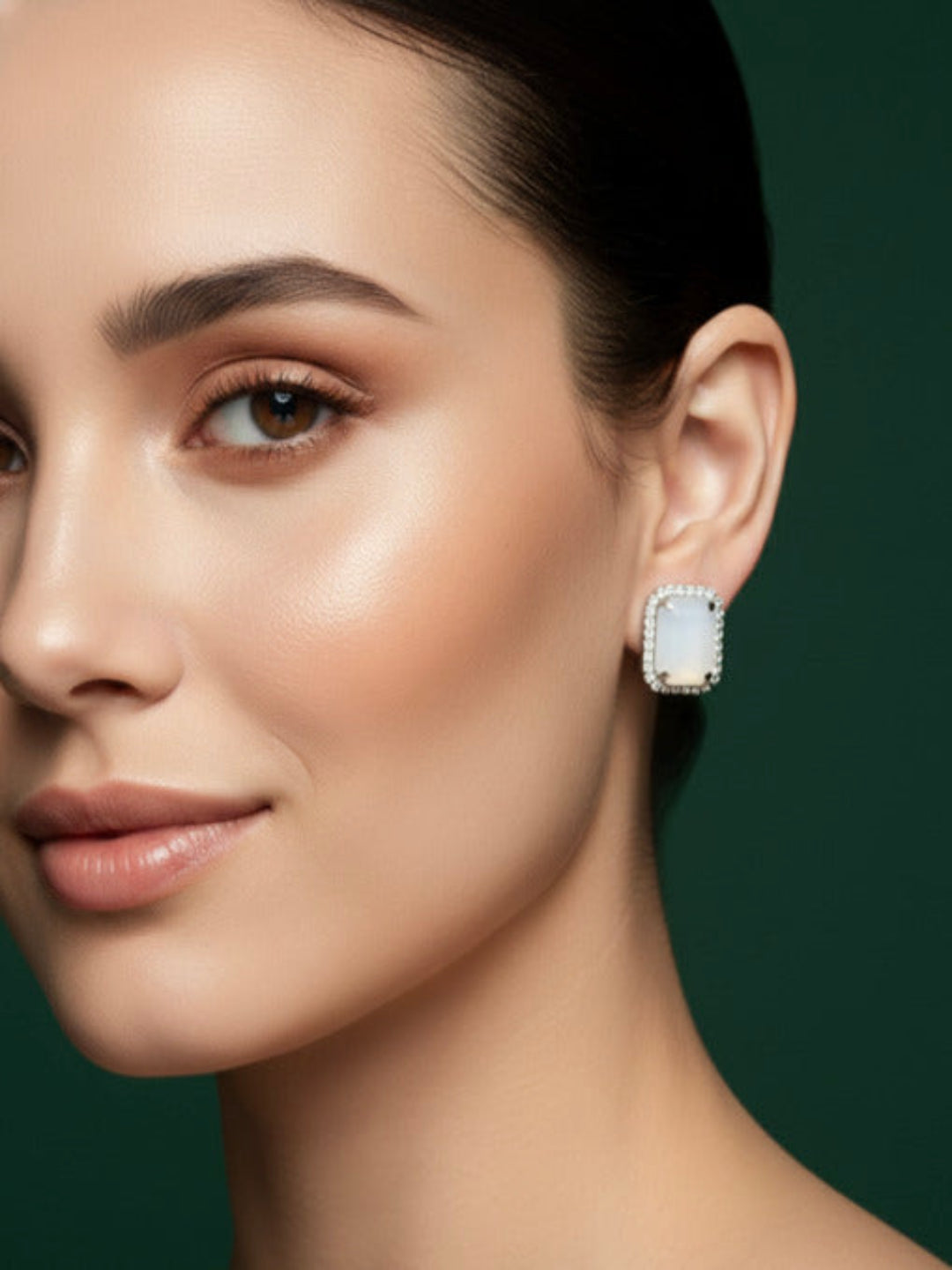 Unique Beaded &amp; Diamond Studs