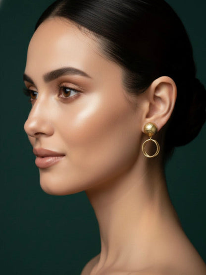 Fancy Golden Stylish Earrings