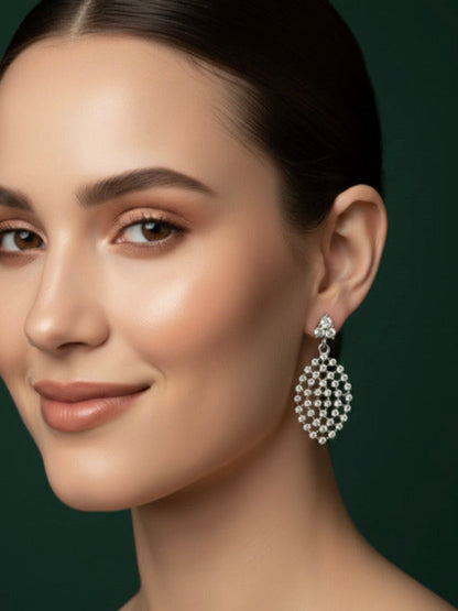 Artificial Beaded Drop Earrongs