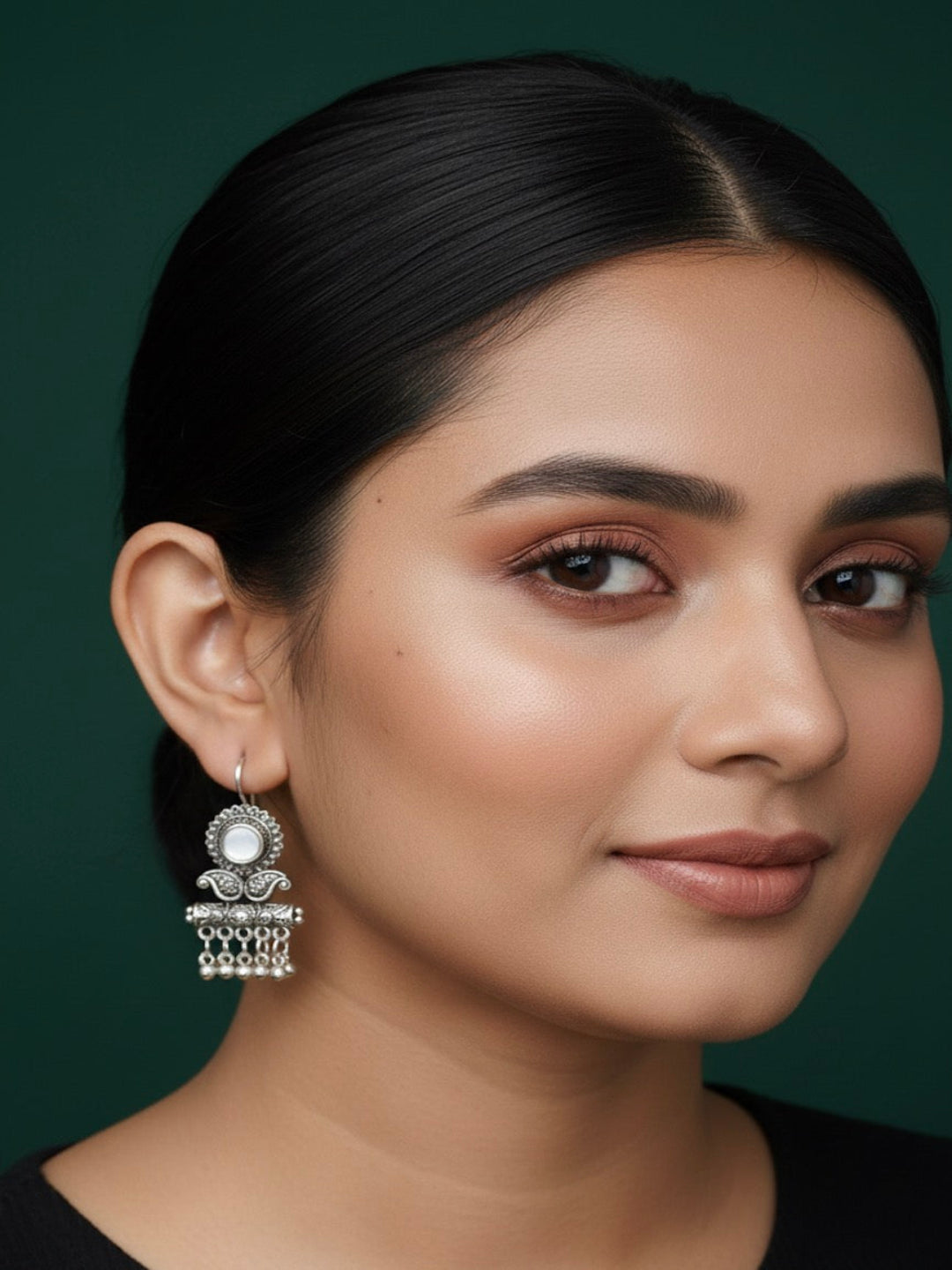 German Silver Ethnic Earrings