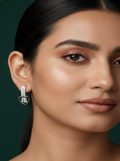 Antique Style Silver Plated Earrings